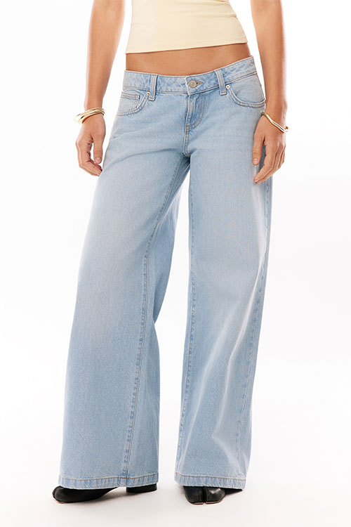 Ultra Low Rise Baggy Jean $45