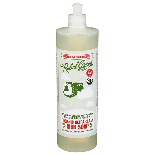 Rebel Green Organic Unscented & Fragrance Free Dish Soap