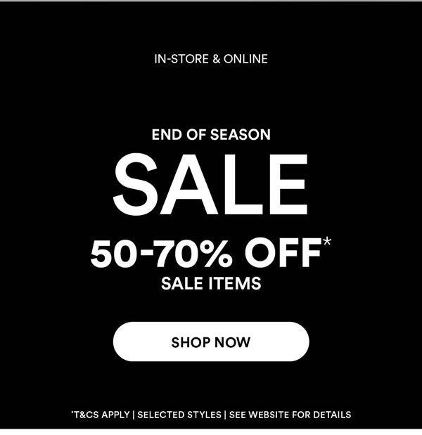 Shop Sale*