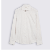 Off White Melange Brushed Shirt