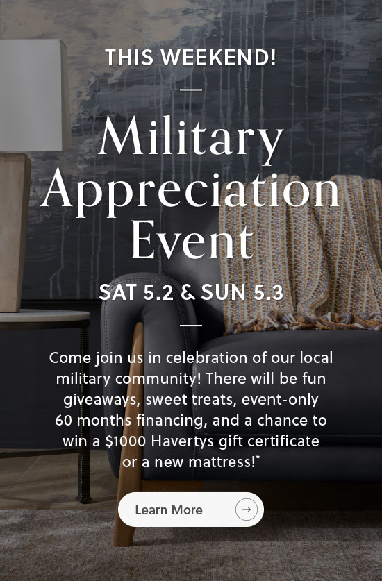 This weekend! - Military Appreciation Event - Sat + Sun, May 2 + 3 - Learn More