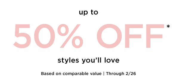 Up to 50% off