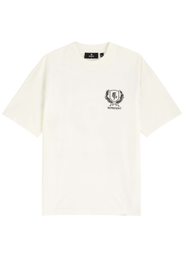 REPRESENT Crest logo-print cotton T-shirt