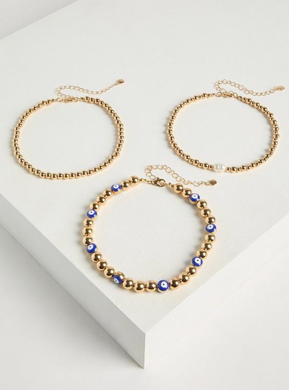 Beaded Anklet Set