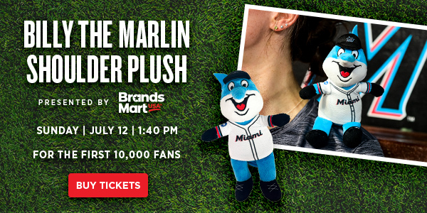 Billy the Marlin Plush Giveaway - July 12 @ 1:40PM - Buy Tickets