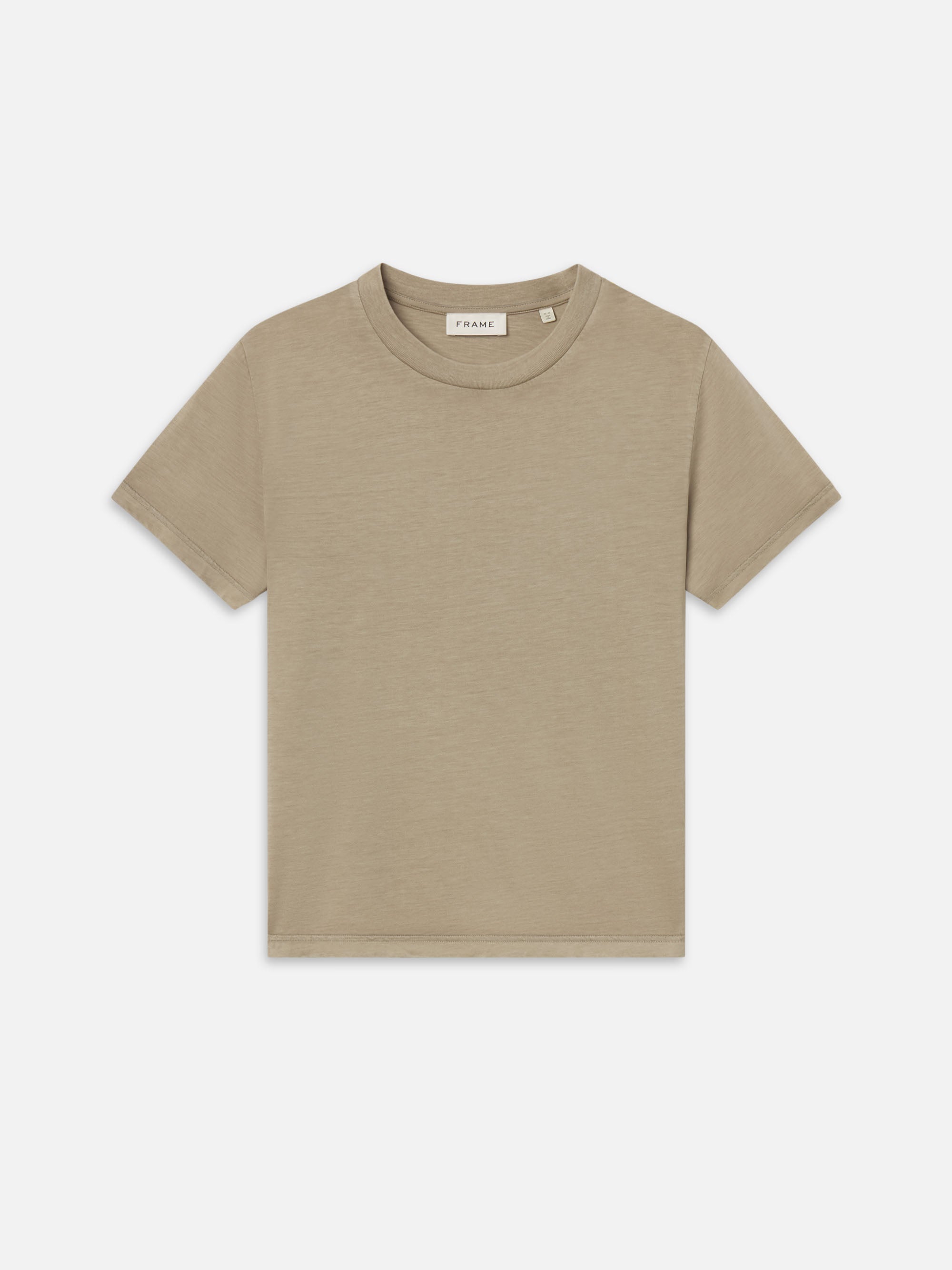 LIGHT COTTON TEE IN ANTIQUE BEIGE
