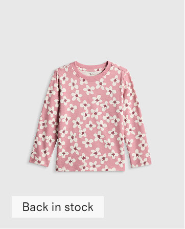 100% Organic Cotton Jersey Long Sleeve Tee 