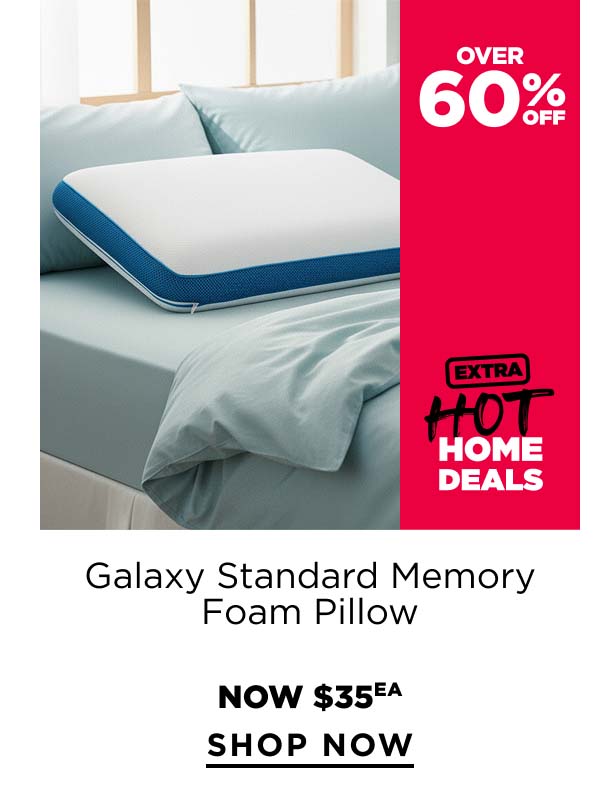 Galaxy Standard Memory Foam Pillow