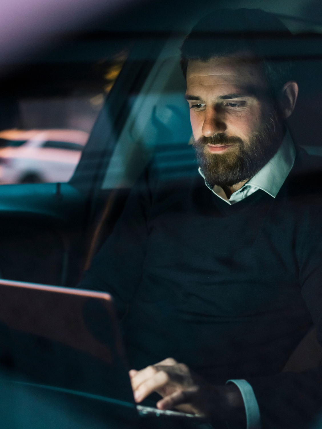 A worker types on a laptop that’s powered by an Intel Core Ultra Series 3 processor with Intel vPro.
