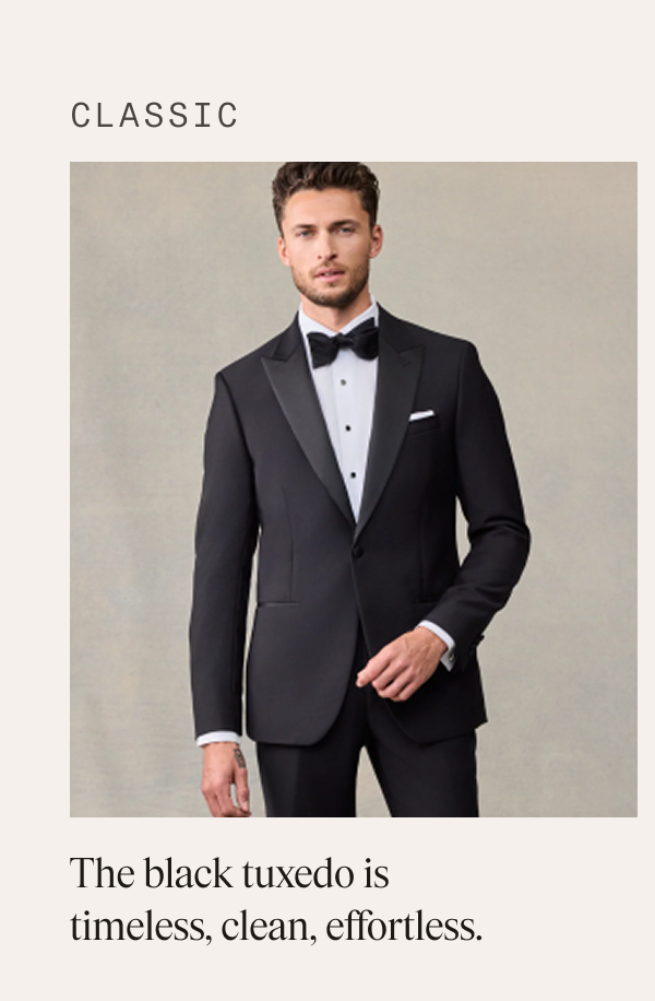 CLASSIC | The black tuxedo is timeless, clean, effortless.