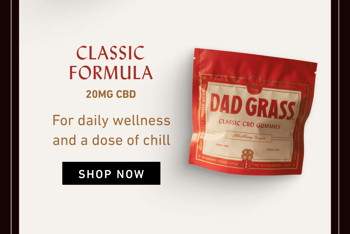 CLASSIC FORMULA 20MG CBD For daily wellness and a dose of chill | SHOP NOW