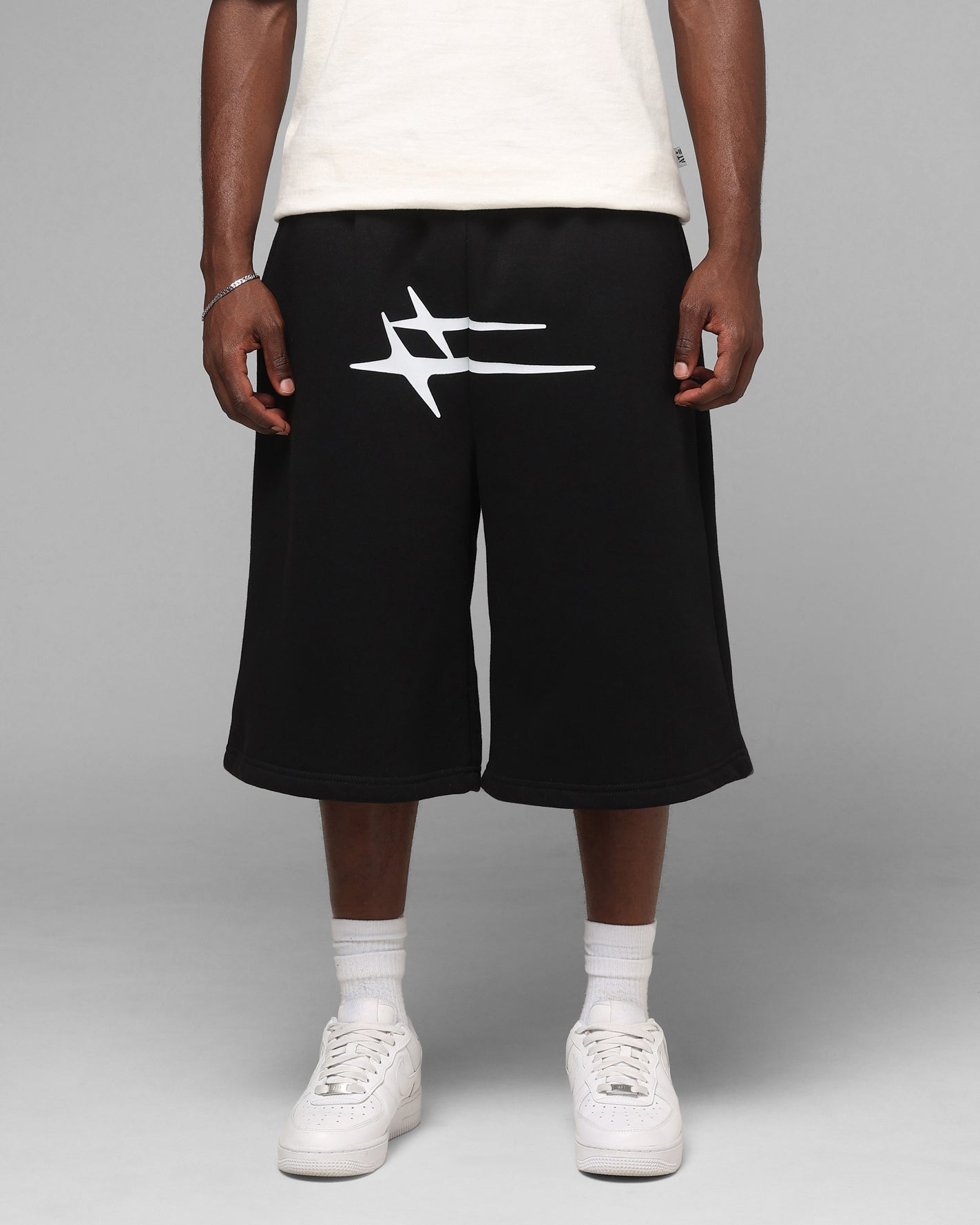 Image of Loiter Hybrid Premium Shorts Black