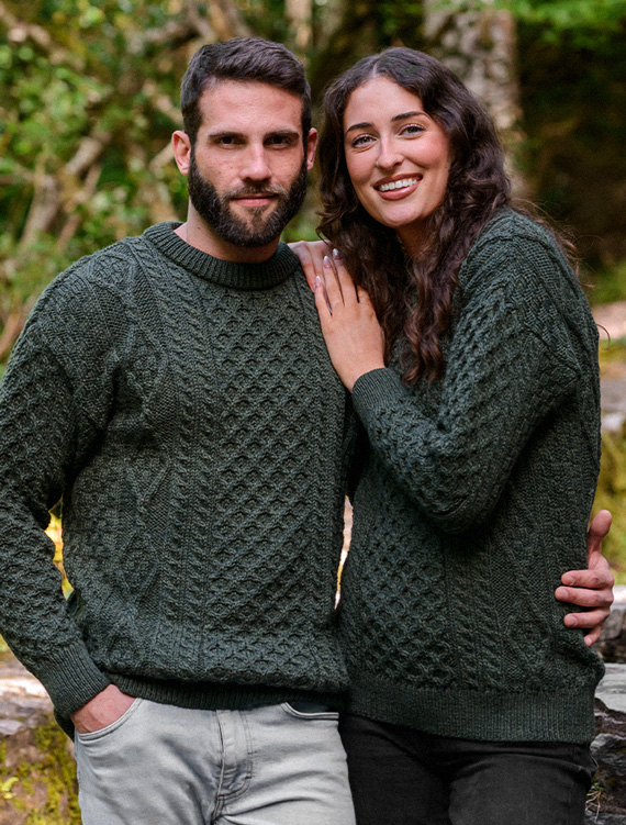 Traditional Aran Wool Sweater