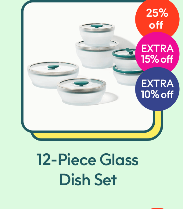 12-Piece Glass Dish Set