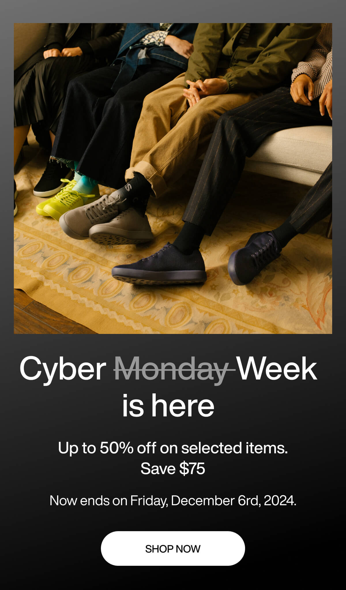 Cyber Week is here! Upto 50% off on selected items. Save $75. Now ends on Friday, December 6rd, 2024. Shop Now!