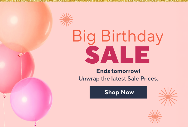 birthday sale 