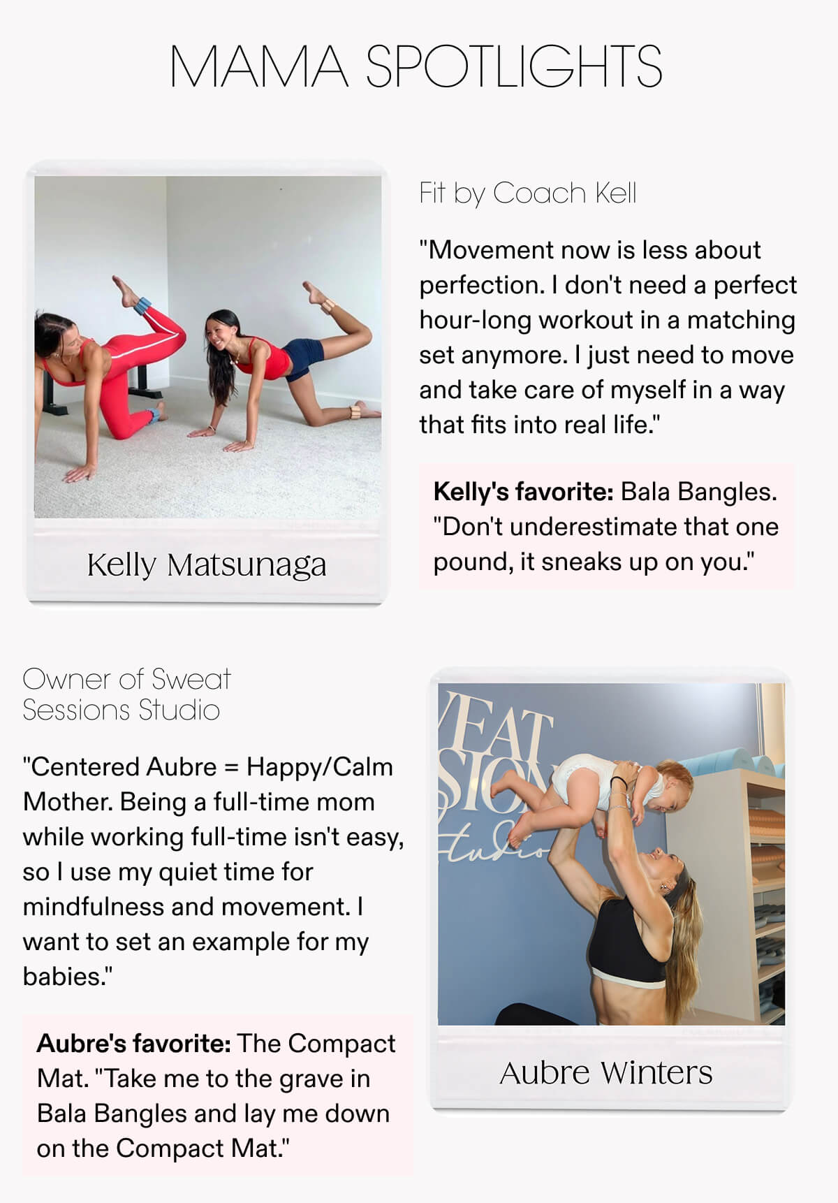 MAMA SPOTLIGHTS | Fit by Coach Kell / Owner of Sweat  Sessions Studio