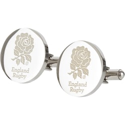 England Rugby Round Cufflinks - Pair - Sta...