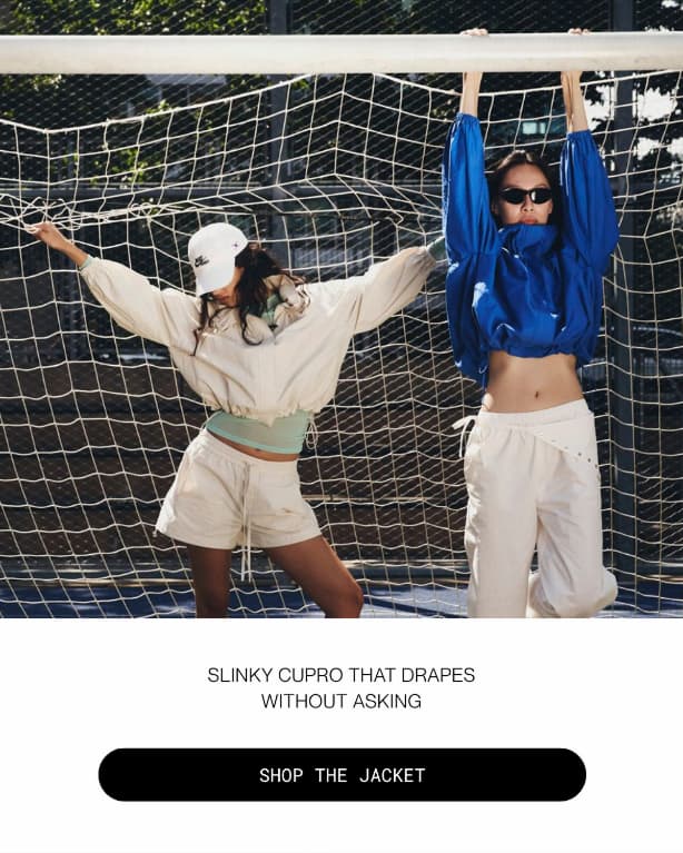 slinky cupro that drapes without asking  | shop the jacket