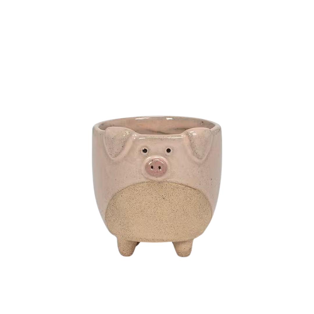 Image of Large Pig on Legs Planter
