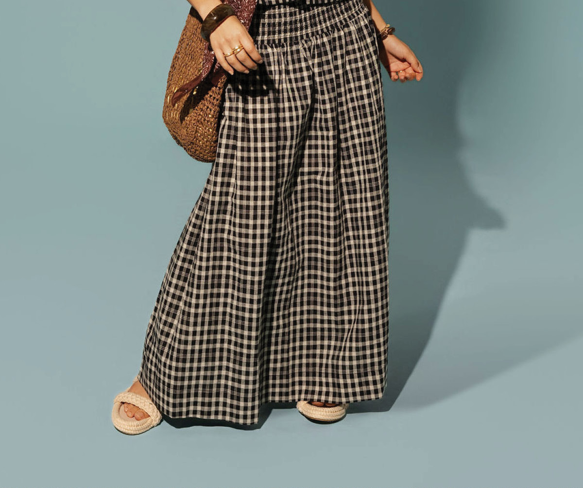 Elementary Shirred Drop Waist Skirt