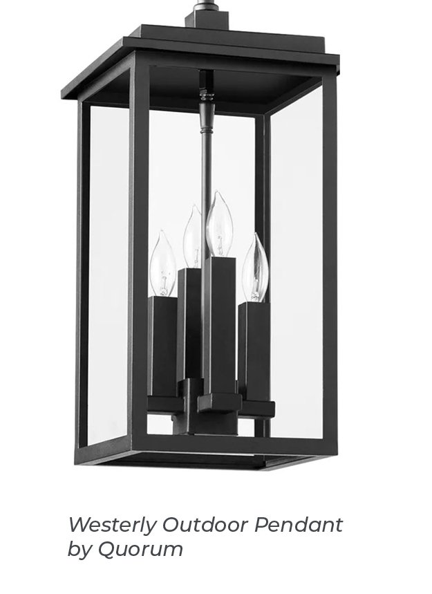 Westerly Outdoor Pendant by Quorum
