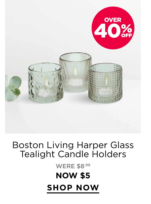 Boston Living Tealight Candle Holders 
