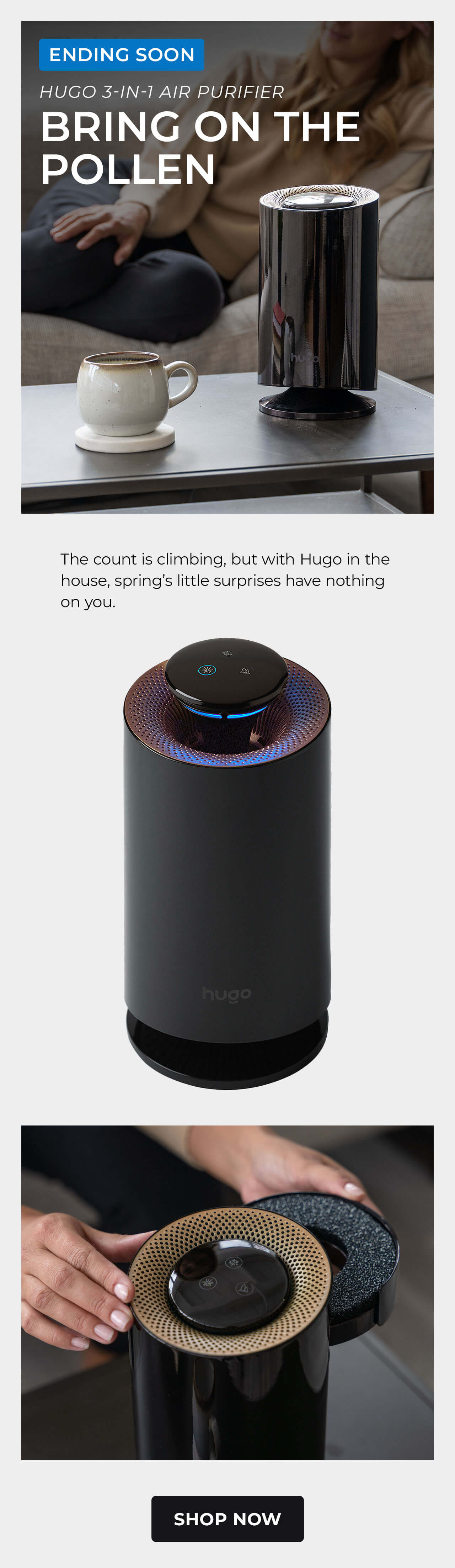 Hugo 3-in-1 Air Purifier