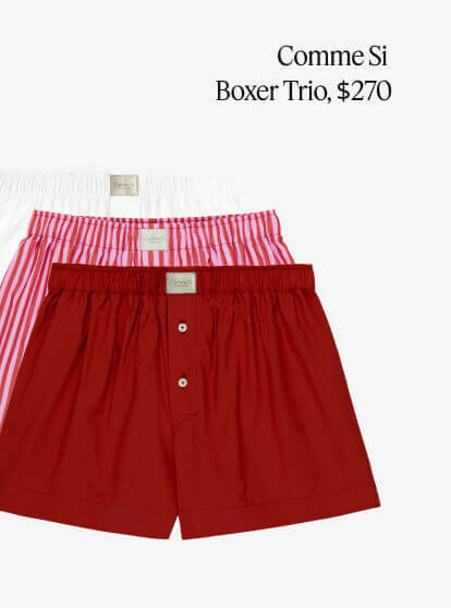 Comme Si Boxer Trio, $270