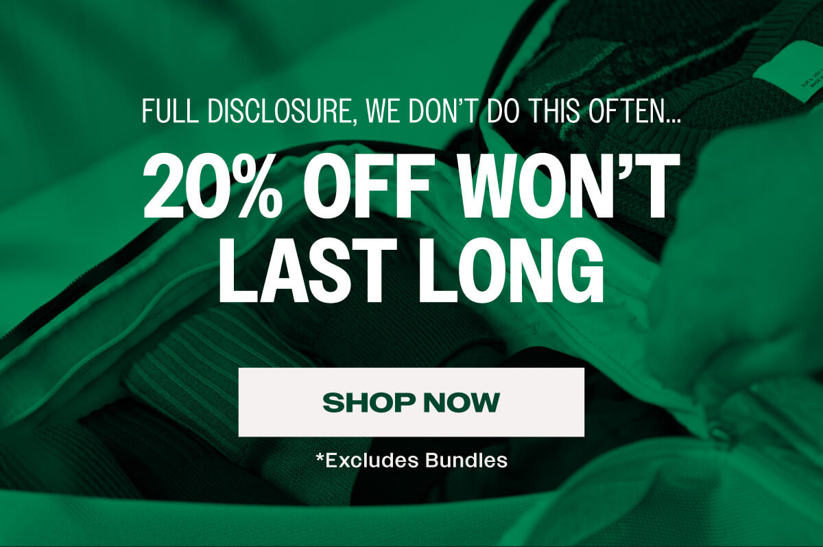 We don't do this often... 20% Off Won't Last Long | Shop Now (excludes bundles)