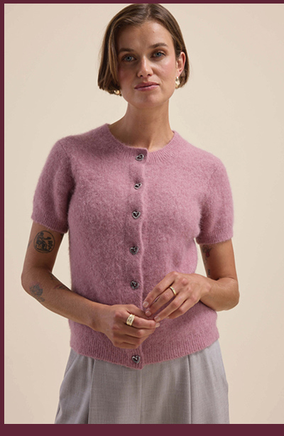 Adelaide Luxe Whisper Short Sleeve Cardigan
