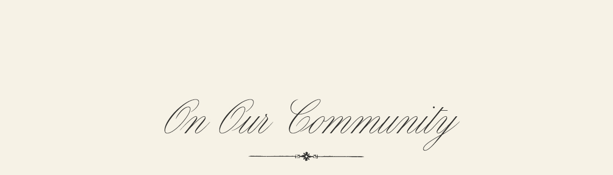 On Our Community
