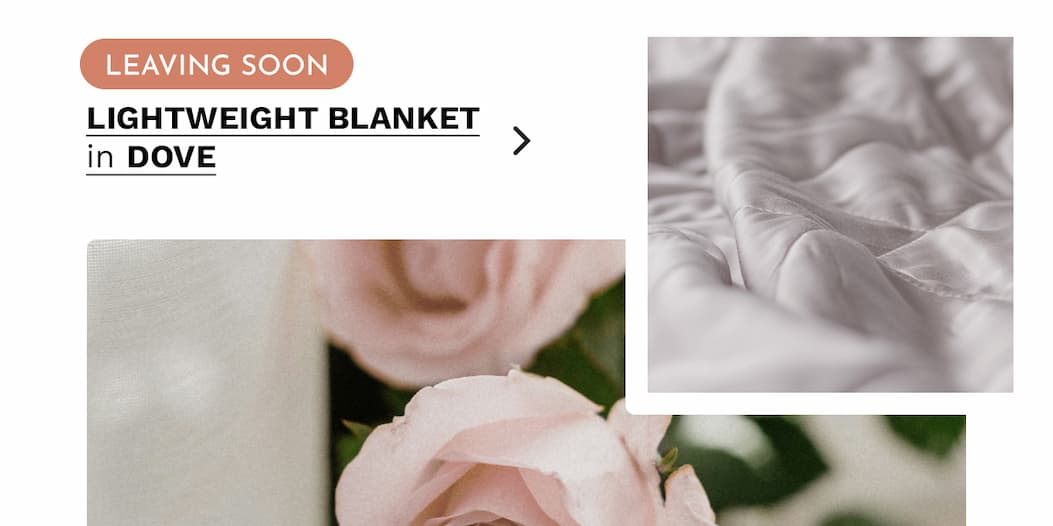 Lightweight Blanket in Dove | SHOP NOW