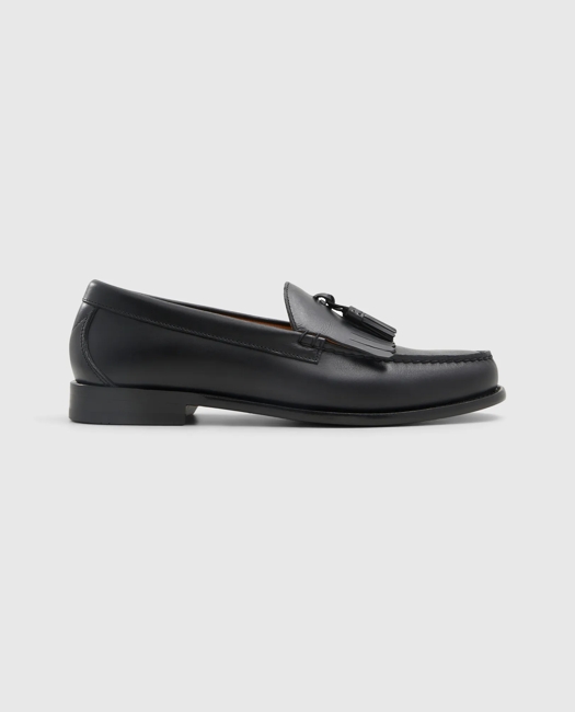 Image of Leather Tassel Loafers