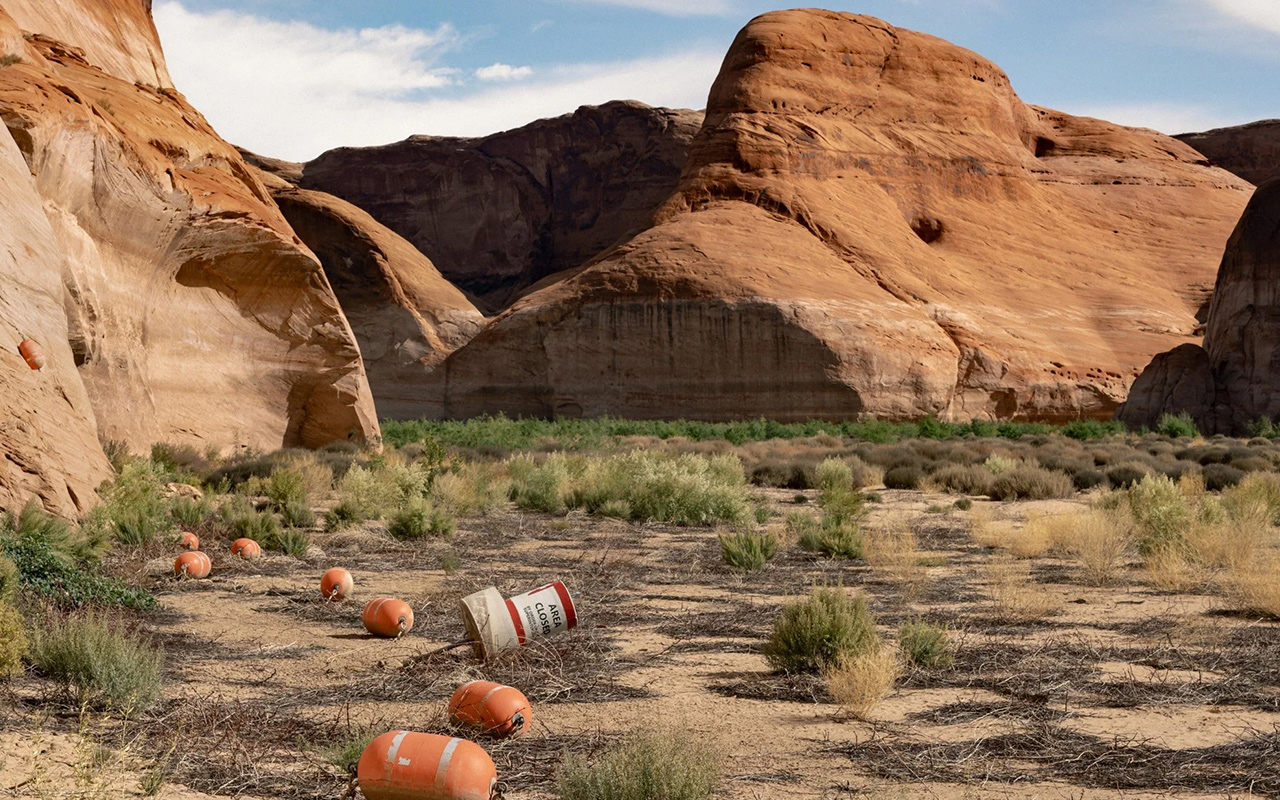 Dried up riverbed 