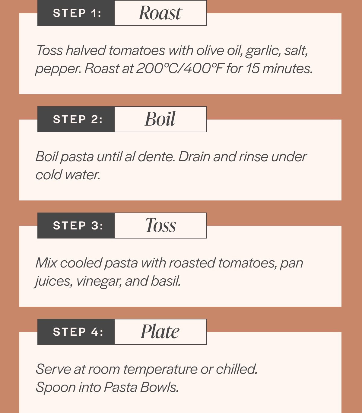 Step 1: Roast