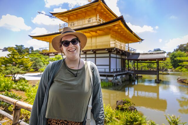 Visit a temple in Kyoto