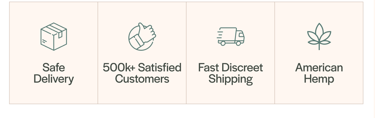 Safe discreet delivery, 500k+ Satisfied Customers, American Hemp