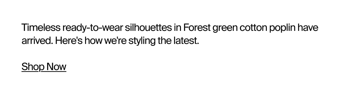 How to wear forest poplin