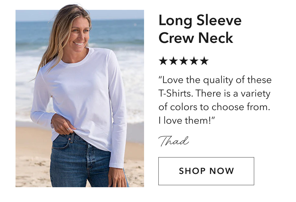 Womens Long Sleeve Crew Neck