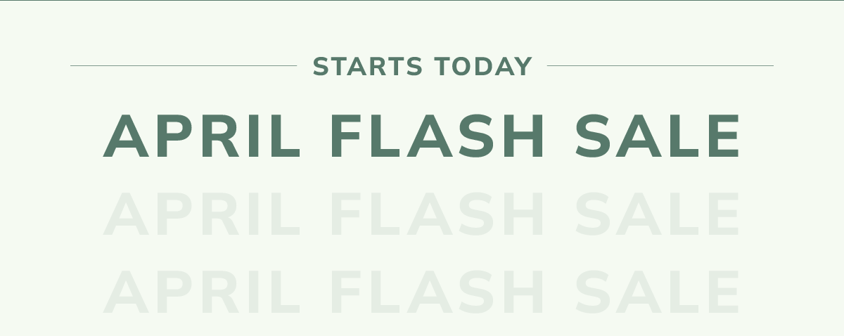 April Flash Sale