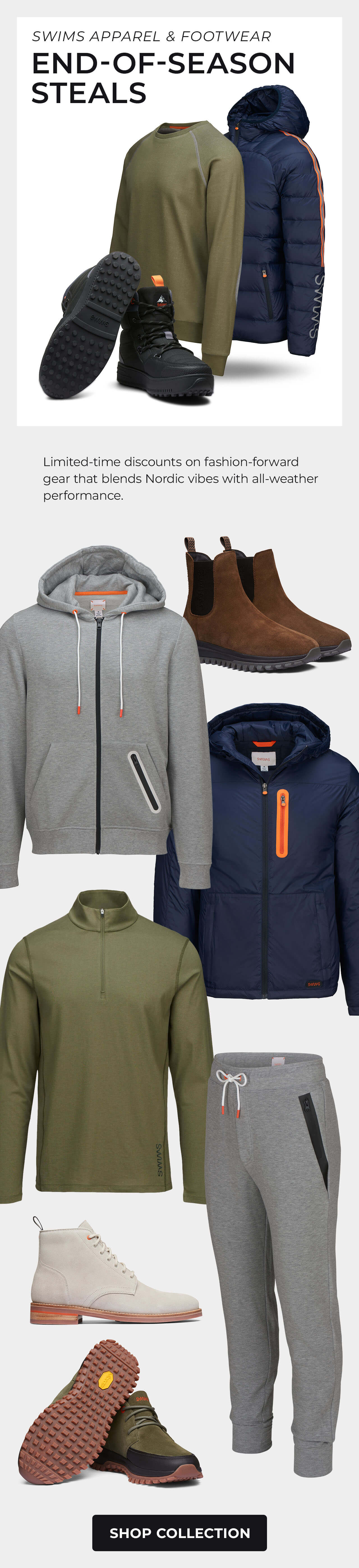 SWIMS Apparel & Footwear
