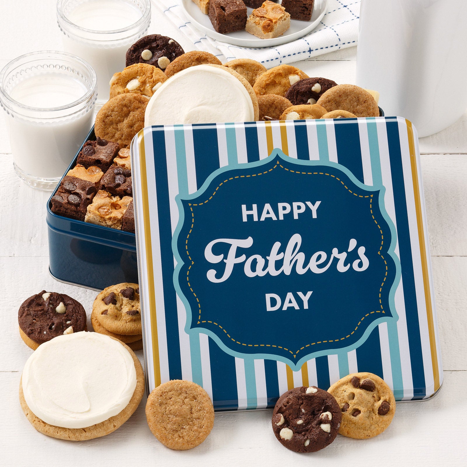 Mrs. Fields Happy Father's Day Cookie Combo Tin, 2.5 lbs
