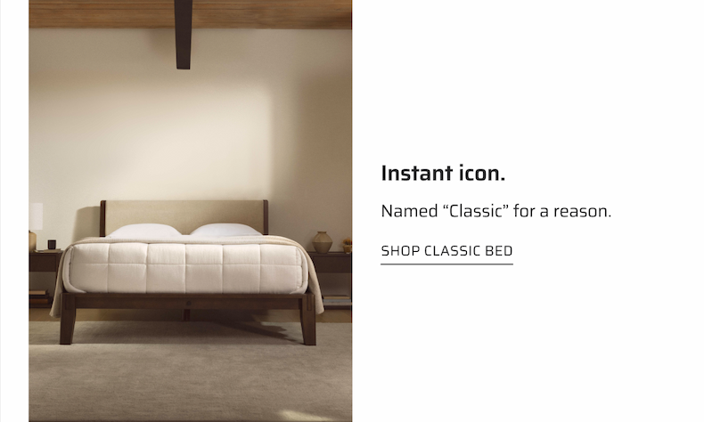 An instant icon. The Classic Bed