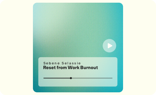 Reset from Work Burnout