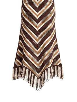 Chevron Crochet Maxi Skirt