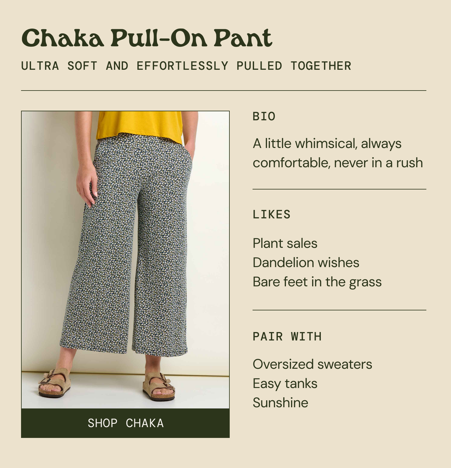 Chaka Pull-On Pant