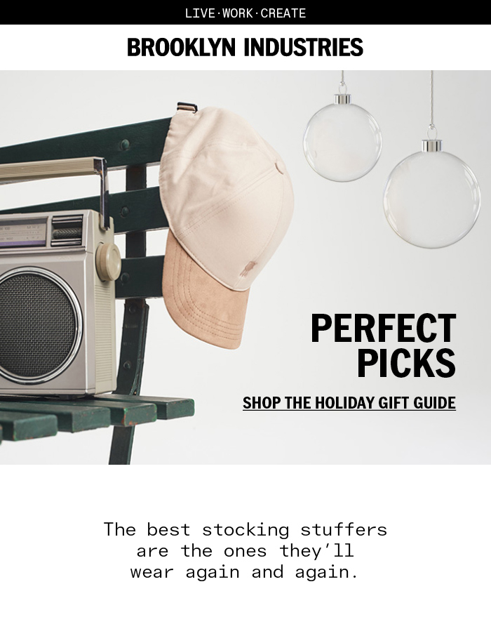Brooklyn Industries: The best stocking stuffers are the ones they'll wear again and again.