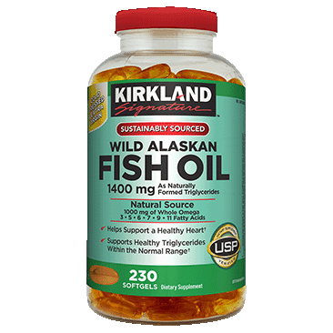 Kirkland Signature Wild Alaskan Fish Oil 1400 mg, 230 Softgels