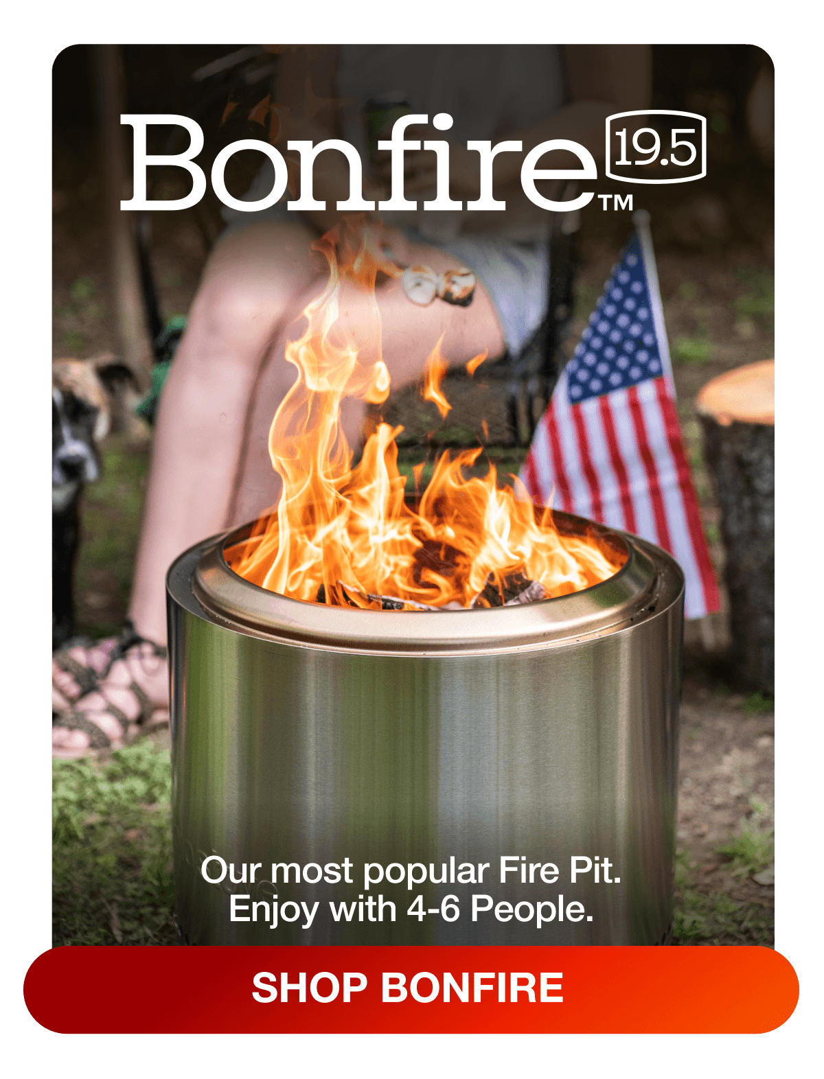 Bonfire 19.5 Fire Pit + Stand Bundle